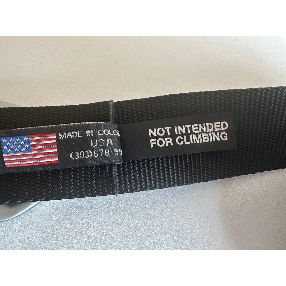 Bison Designs Black Belt Canvas Webbing Belt Not for Climbing Outdoor Medium - Picture 4 of 5